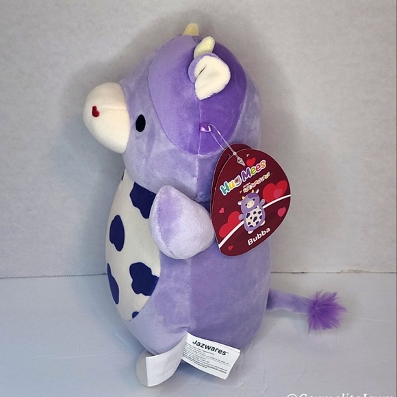 ❤️ BUBBA 🐄 Purple Cow HugMee Valentines 2024 Original Squishmallow ☆》NWT《☆ - Picture 6 of 8